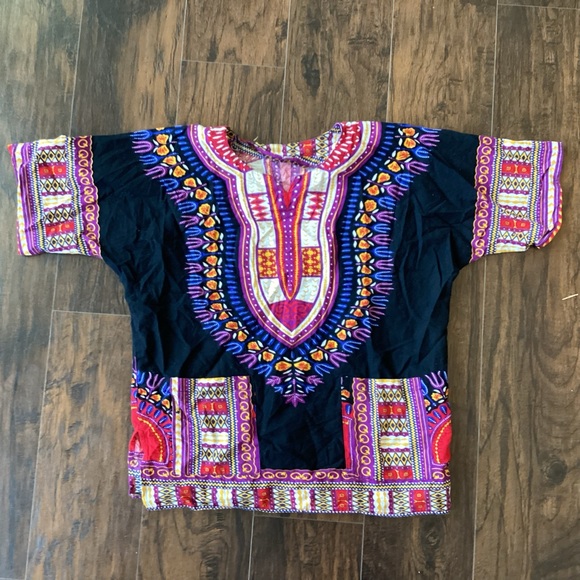 It Girl Women's African Dashiki Cotton Shirt - Picture 3 of 8